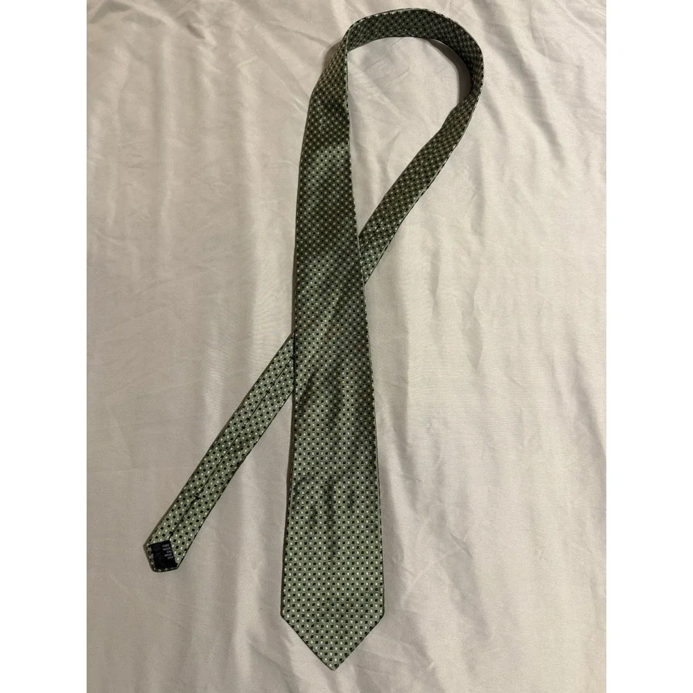 Brooks Brothers Makers Men's Silk Tie Green Made In USA 3.5